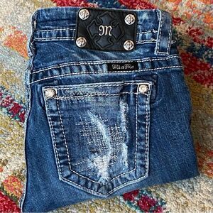 Miss Me Rhinestone Bootcut Jeans